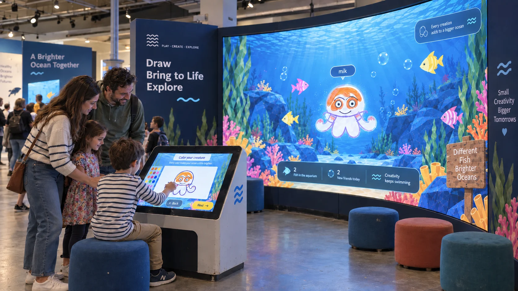 Draw interactive experience