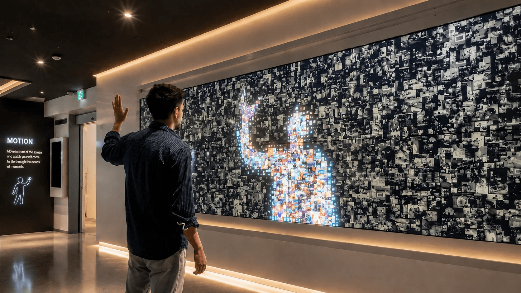 Motion interactive installation
